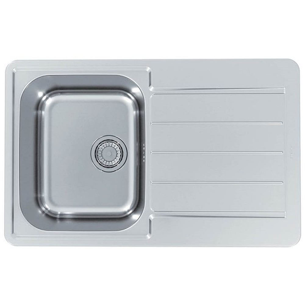 Chiuveta bucatarie ALVEUS Line 80 Max Satin, 1 cuva, inox, argintiu