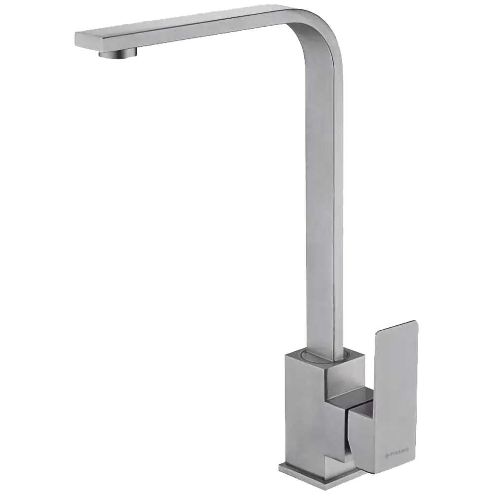 Pachet chiuveta PYRAMIS Altexia Modern Square 67, compozit granit + baterie, gri