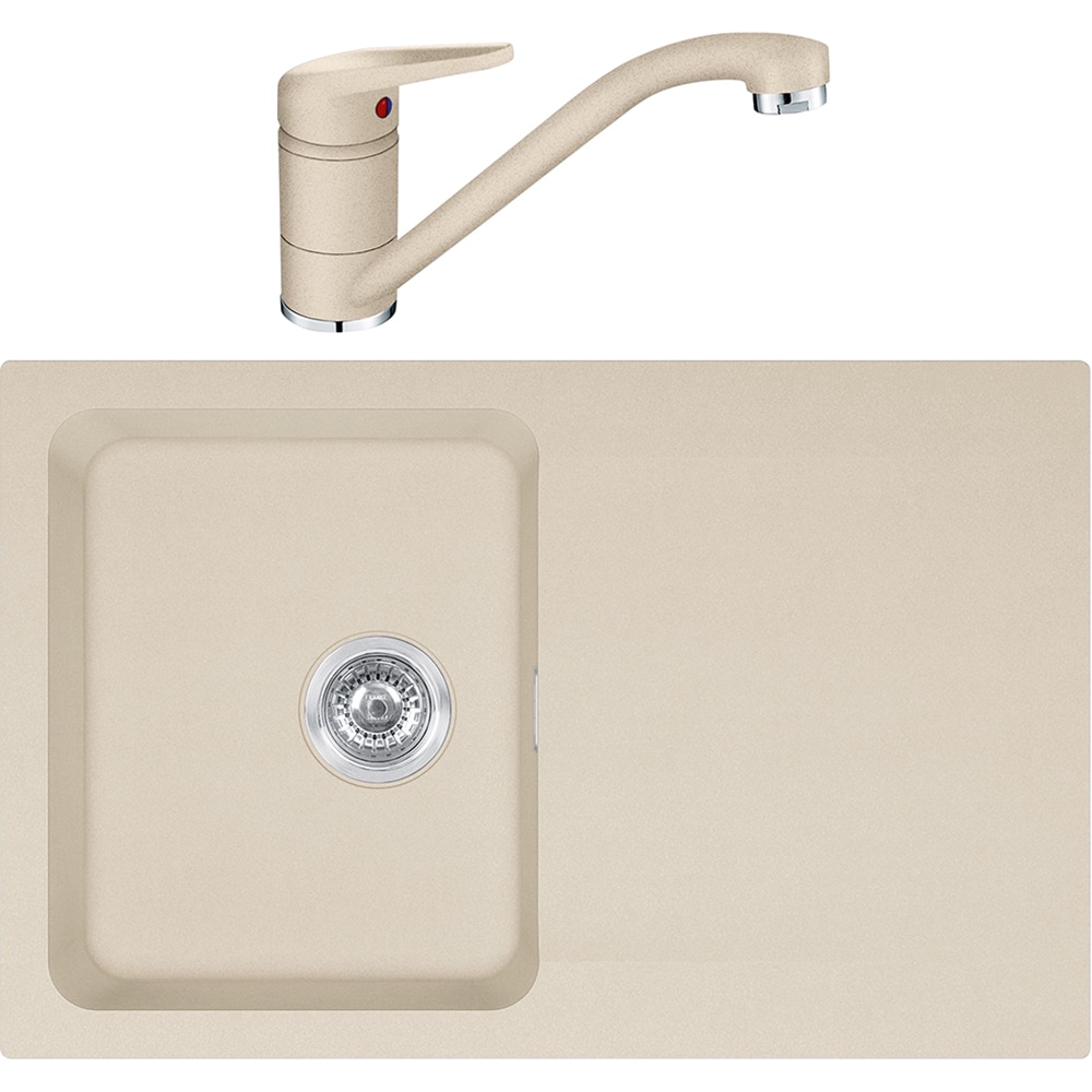 Pachet chiuveta FRANKE OID 611-78, 1 cuva, picurator reversibil, compozit + baterie Novara Plus, avena
