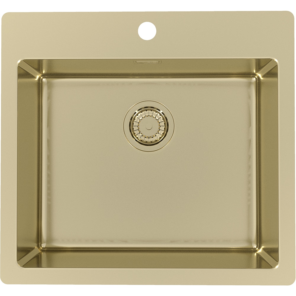 Chiuveta bucatarie ALVEUS Pure 70, 1 cuva, inox, auriu