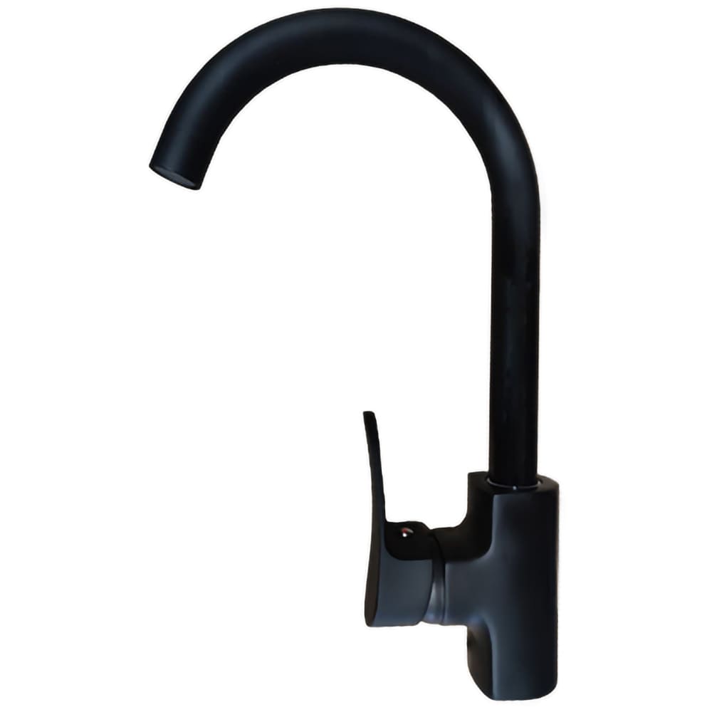 Pachet chiuveta SANDONNA 760, 1 cuva, picurator dreapta, compozit granit + baterie Waltz Solo, negru