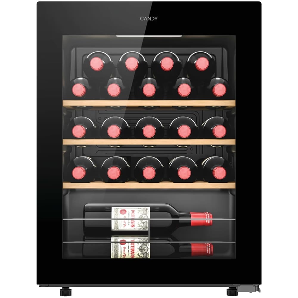 Racitor de vinuri CANDY CWC023, 23 sticle, H 63 cm, Clasa G, Wi-Fi, negru
