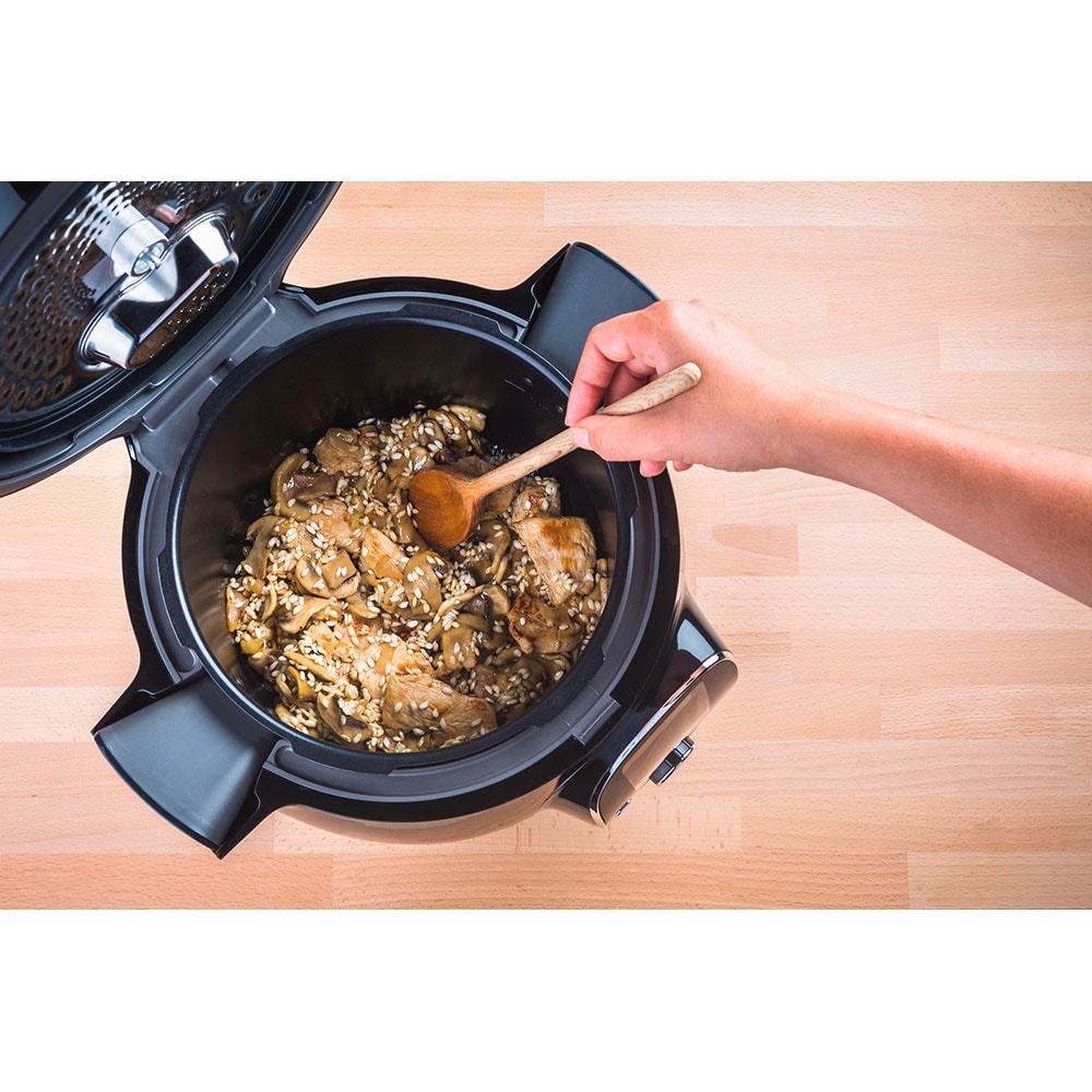 Multicooker TEFAL Cook4me Touch Pro CY9441F2, 6l, 1600W, 15 programe, alb