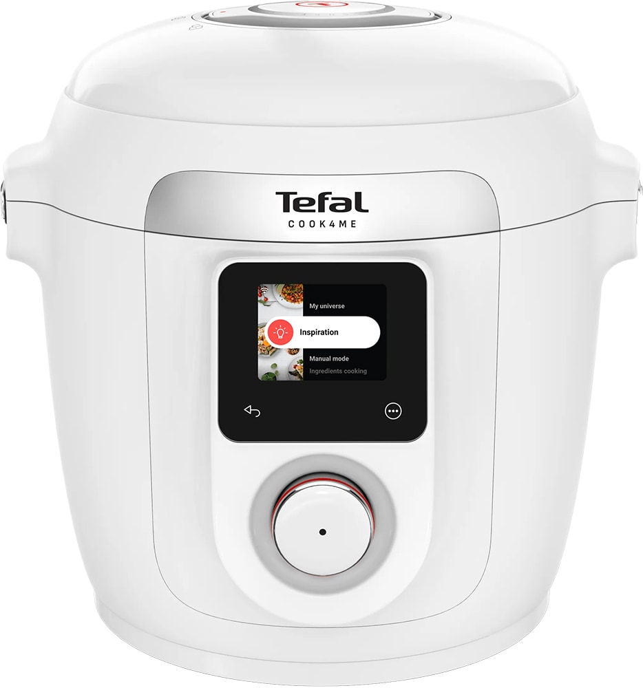 Multicooker TEFAL Cook4Me CY9621F2, 4l, 1600W, 10 programe, aplicatie 150 retete, alb