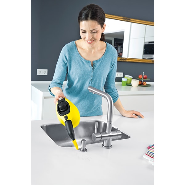 Aparat de curatat cu abur KARCHER SC 1 EASYFIX, 0.2l, 1200W, galben-negru
