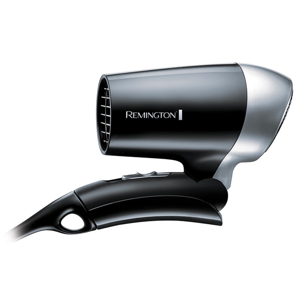 Uscator de par REMINGTON Travel Dryer D2400, 2 viteze, 2 trepte temperatura, negru-argintiu
