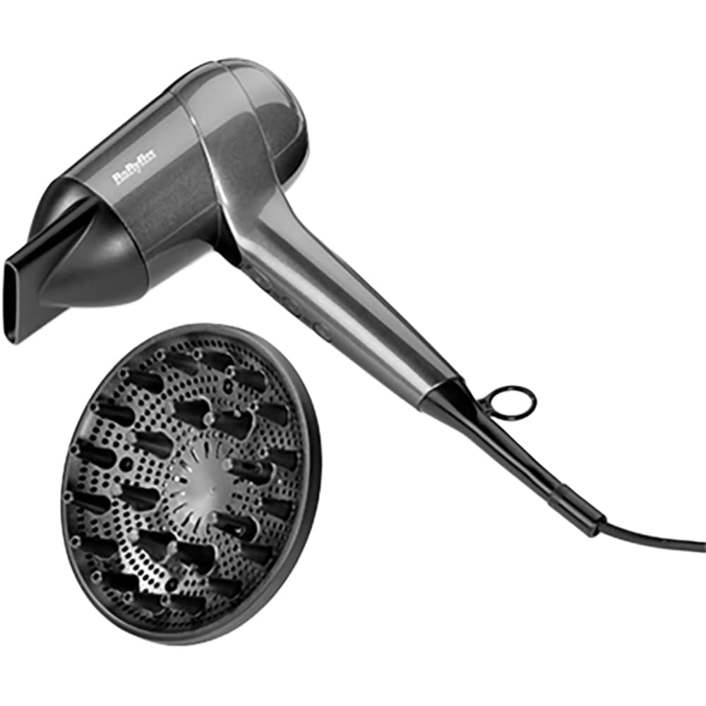 Uscator de par BABYLISS Titanium Shine D6200DE, 1600W, negru
