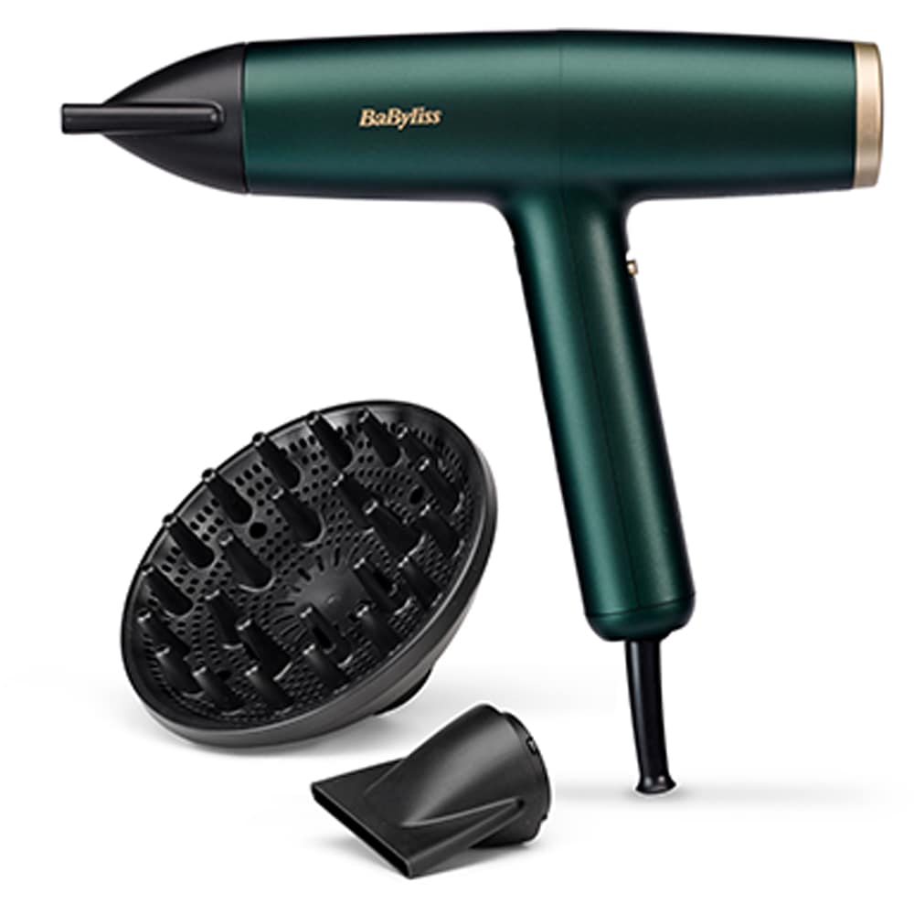 Uscator de par BABYLISS Air Power Pro D6555DE, 1700W, 3 viteze, verde