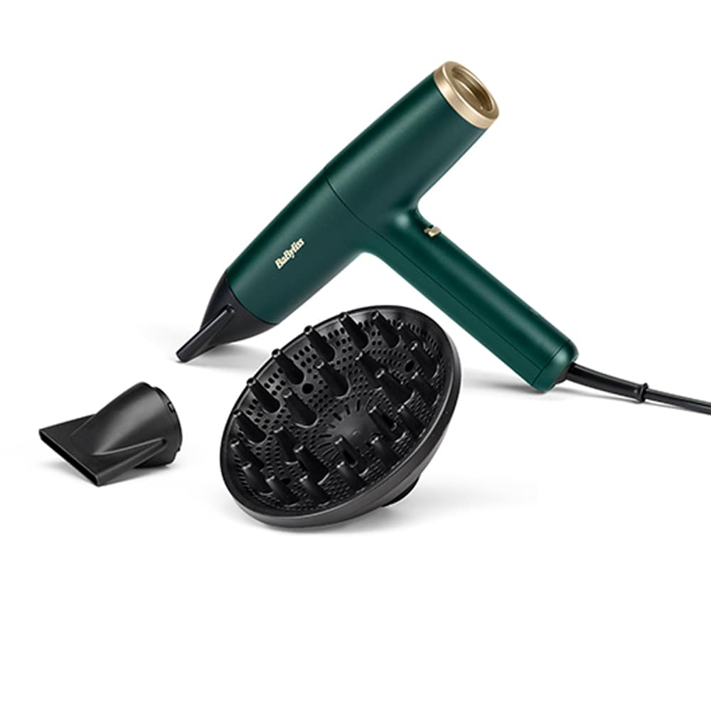 Uscator de par BABYLISS Air Power Pro D6555DE, 1700W, 3 viteze, verde