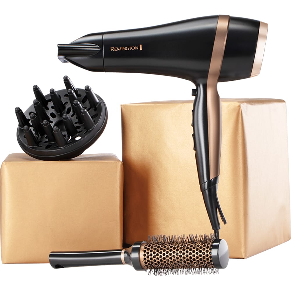 Uscator de par REMINGTON Salon Smooth D6960GP, 2100W, negru