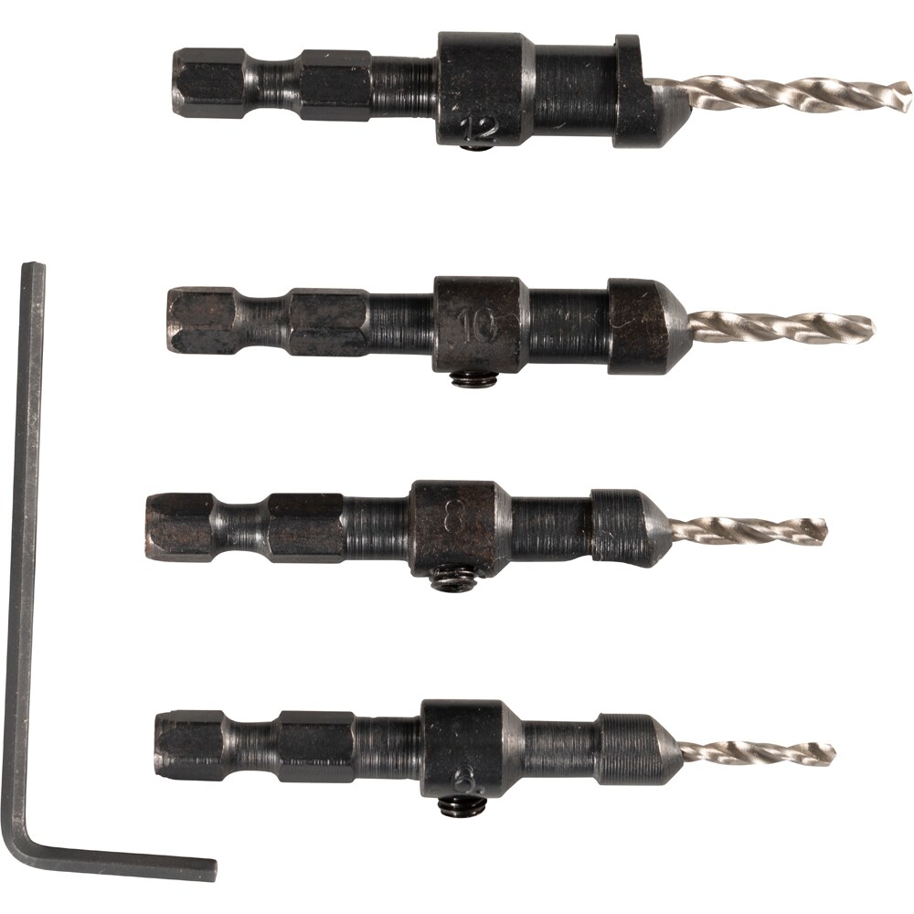 Set burghie cu zencuitor MAKITA D-73455, 2.4-3.6 mm, 4 bucati