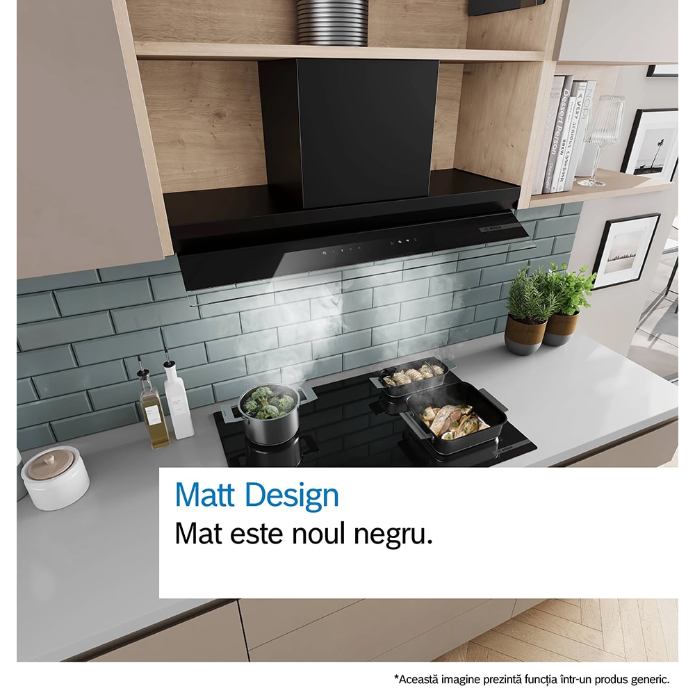 Hota incorporabila BOSCH DBB67DP60, 1 motor, 699 m3/h, L 60 cm, negru