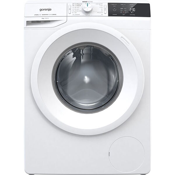 Masina de spalat rufe frontala GORENJE WEI823, WaveActive, 8 kg, 1200rpm, Clasa B, alb