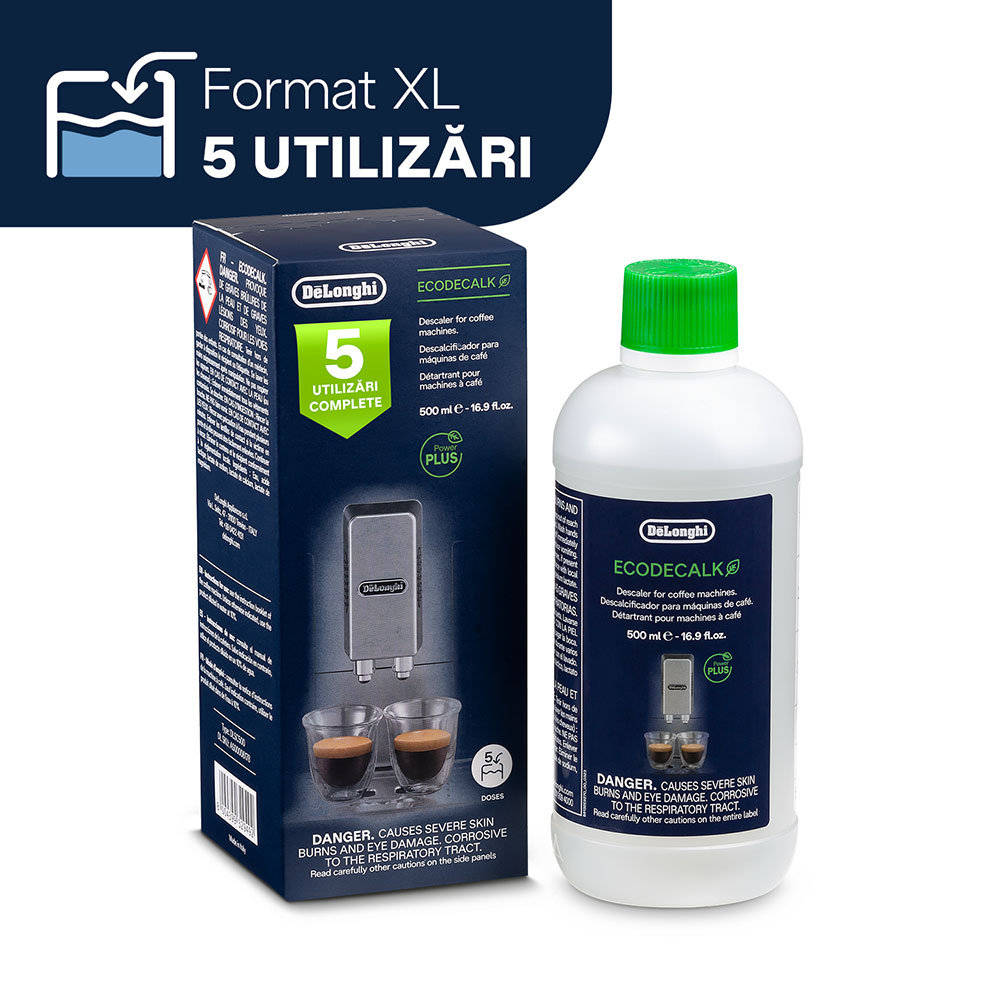 Decalcifiant DELONGHI EcoDecalk, 5 utilizari, 500ml