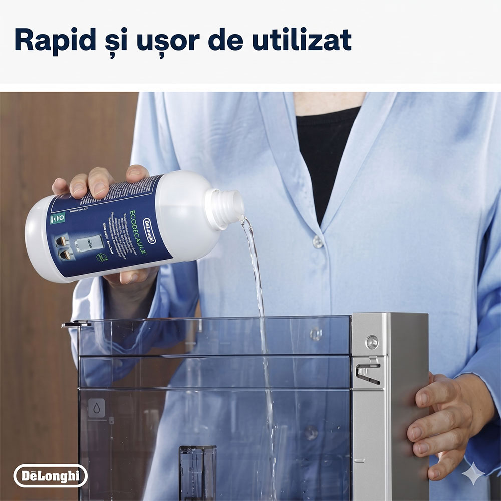Decalcifiant DELONGHI EcoDecalk, 5 utilizari, 500ml