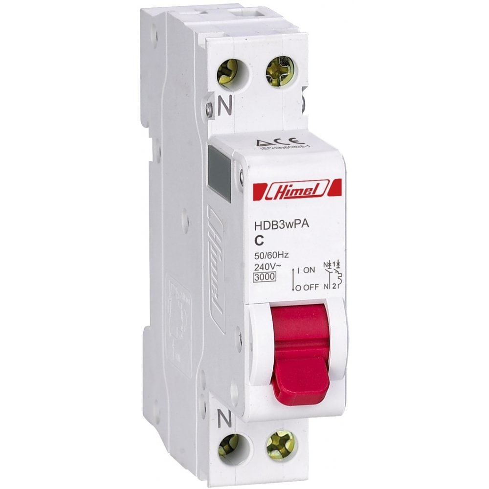 Siguranta automata modulara HIMEL HDB3WPNC32, 1P, 32A, curba C