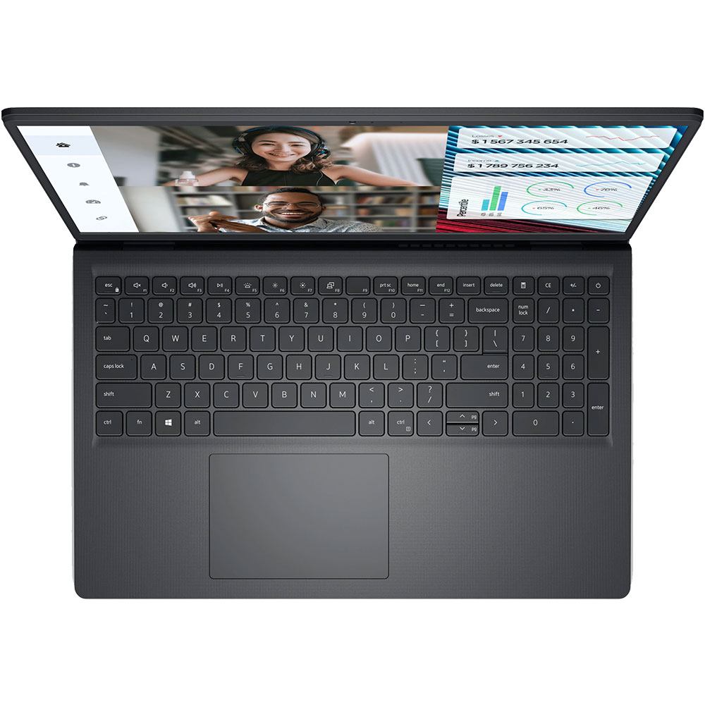 Laptop DELL Vostro 3520, Intel Core i5-1235U pana la 4.4 GHz, 15.6" Full HD, 16GB, SSD 1TB, Intel Iris Xe Graphics, Ubuntu, Carbon Black