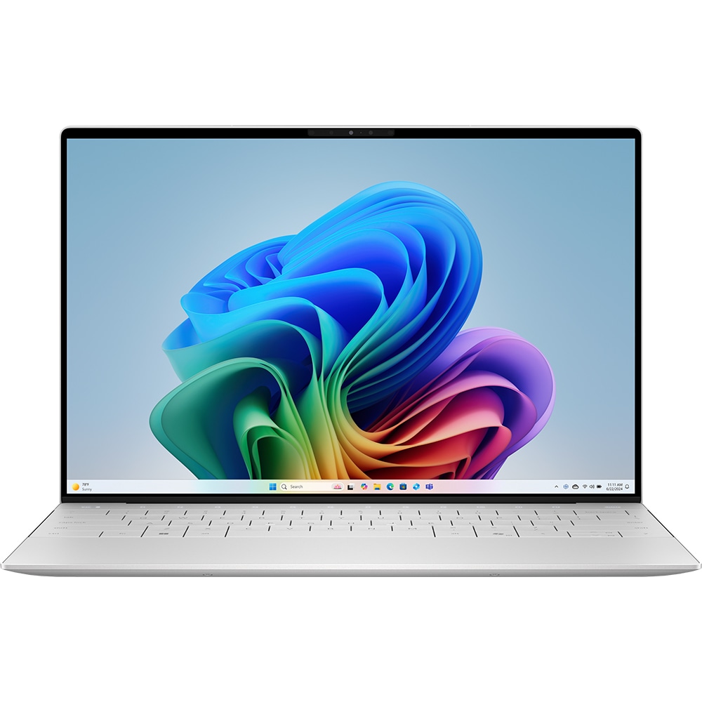 Laptop DELL XPS 13 9345, Qualcomm Snapdragon X Elite X1E-80-100 pana la 4.0GHz, 13.4" Full HD+, 16GB, SSD 512GB, Adreno, Windows 11 Pro, Platinum