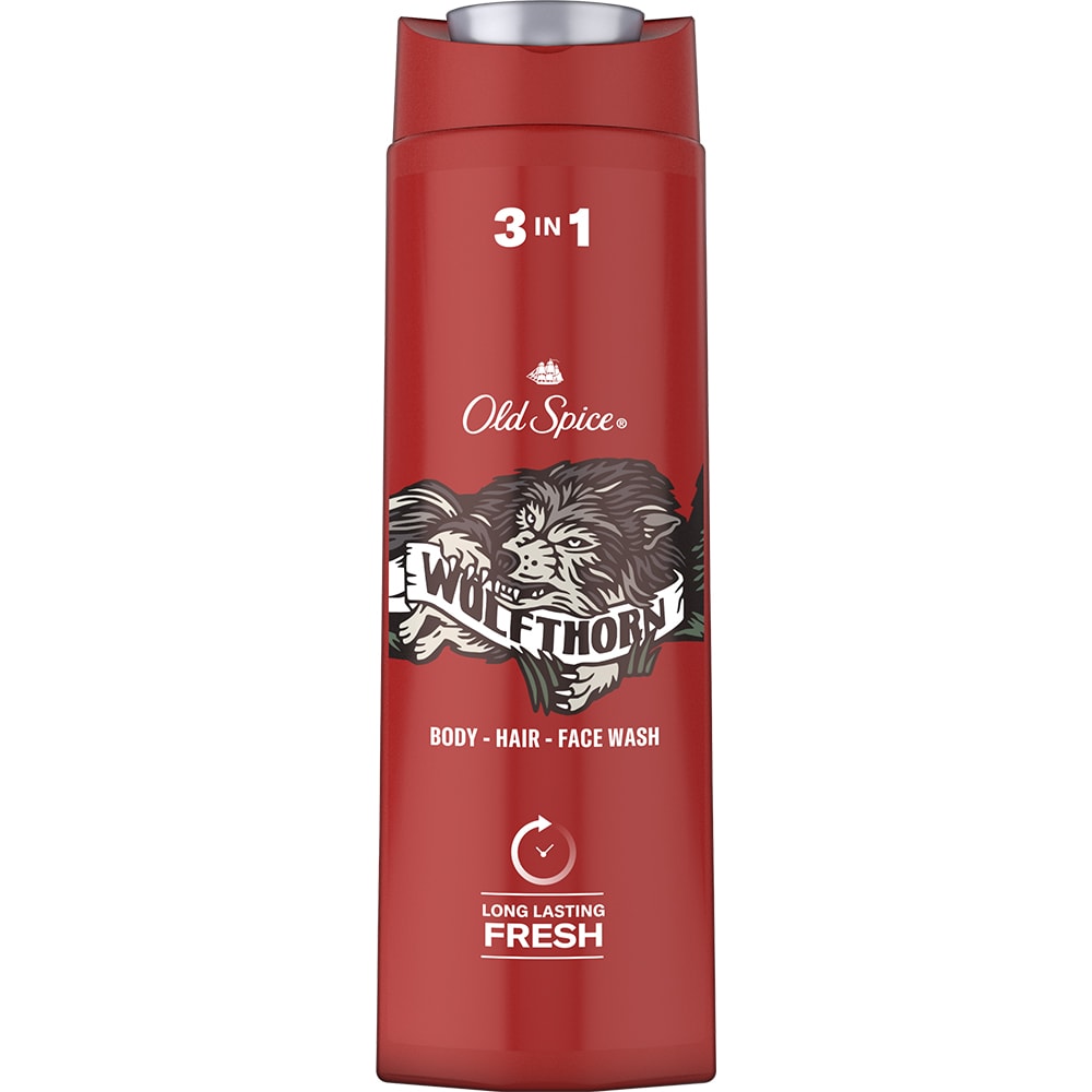 Gel de dus OLD SPICE Wolfthorn 3 in 1, 400ml