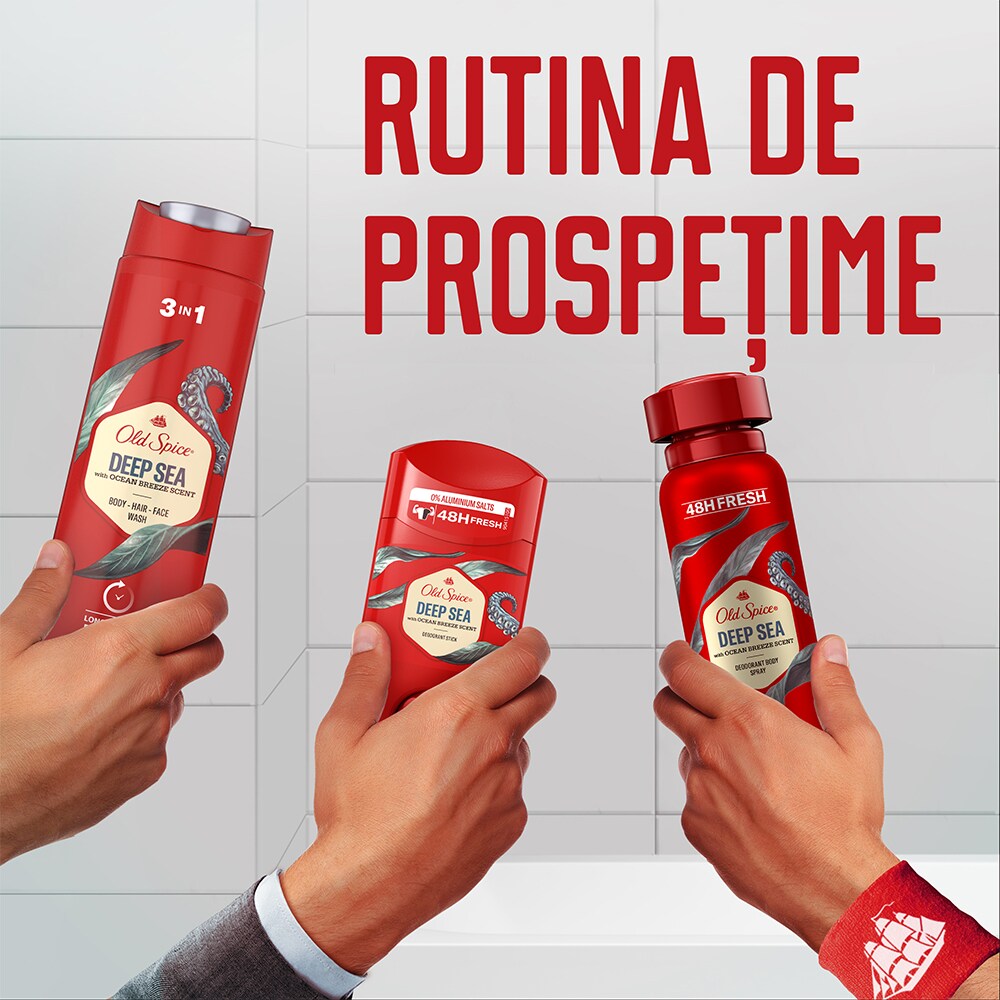 Gel de dus OLD SPICE Deep Sea 3 in 1, 400ml