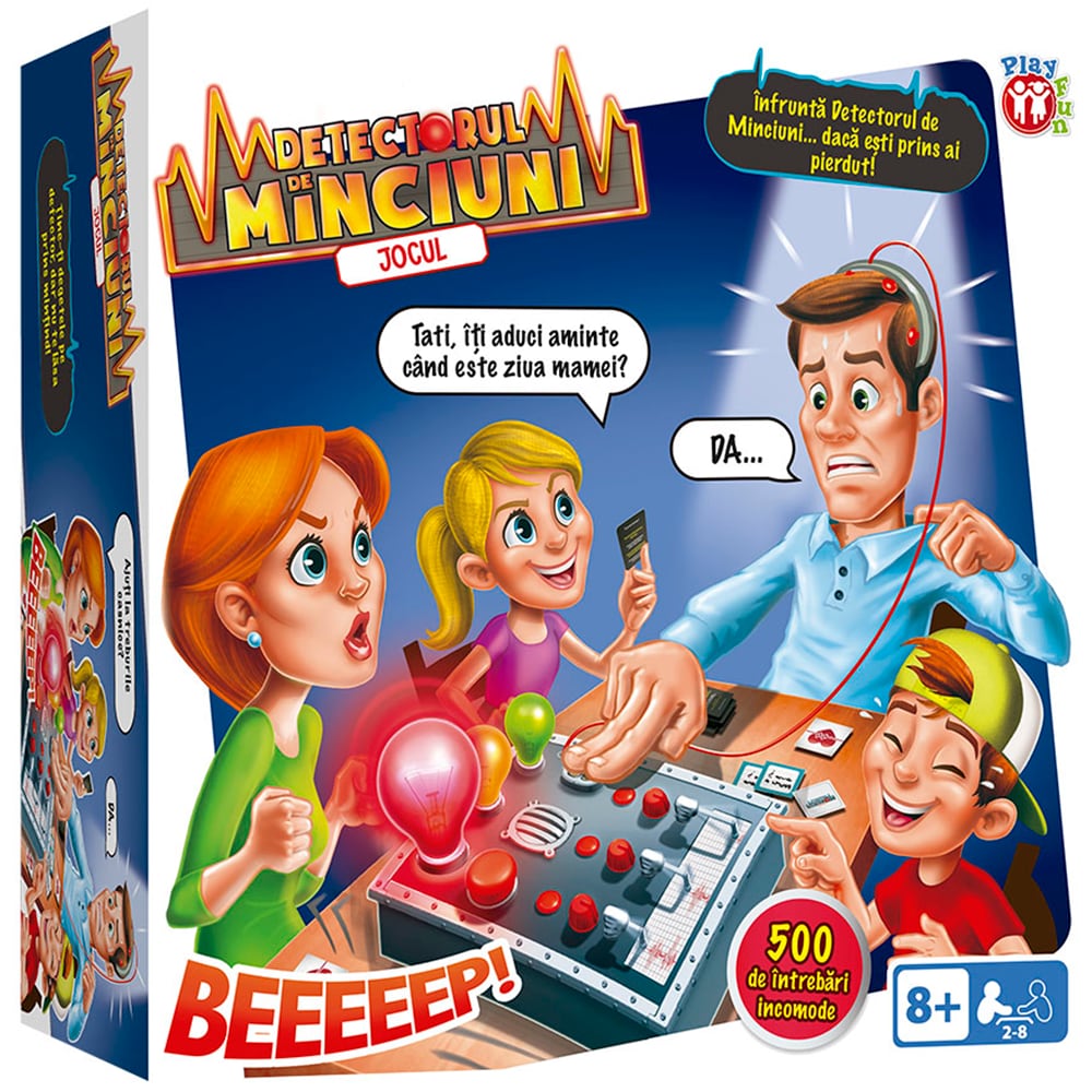 Joc de societate IMC Detectorul de minciuni 96967, 8 ani+, 2-10 jucatori