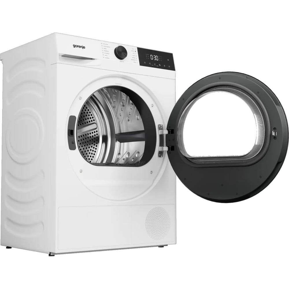 Uscator de rufe GORENJE DG2P8D, Pompa de caldura, 8 kg, 15 programe, Clasa D, alb