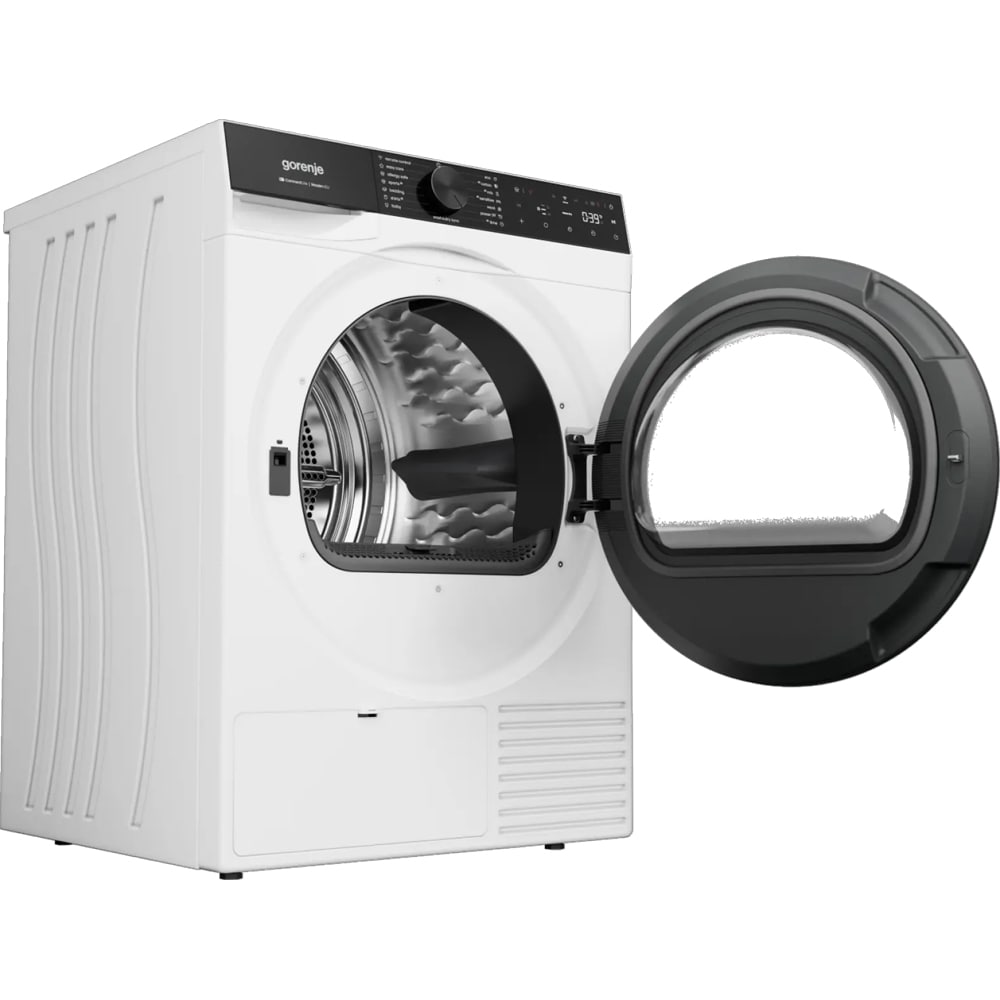 Uscator de rufe GORENJE DG69D, Pompa de caldura, 9 kg, 15 programe, Clasa D, Wi-Fi, alb
