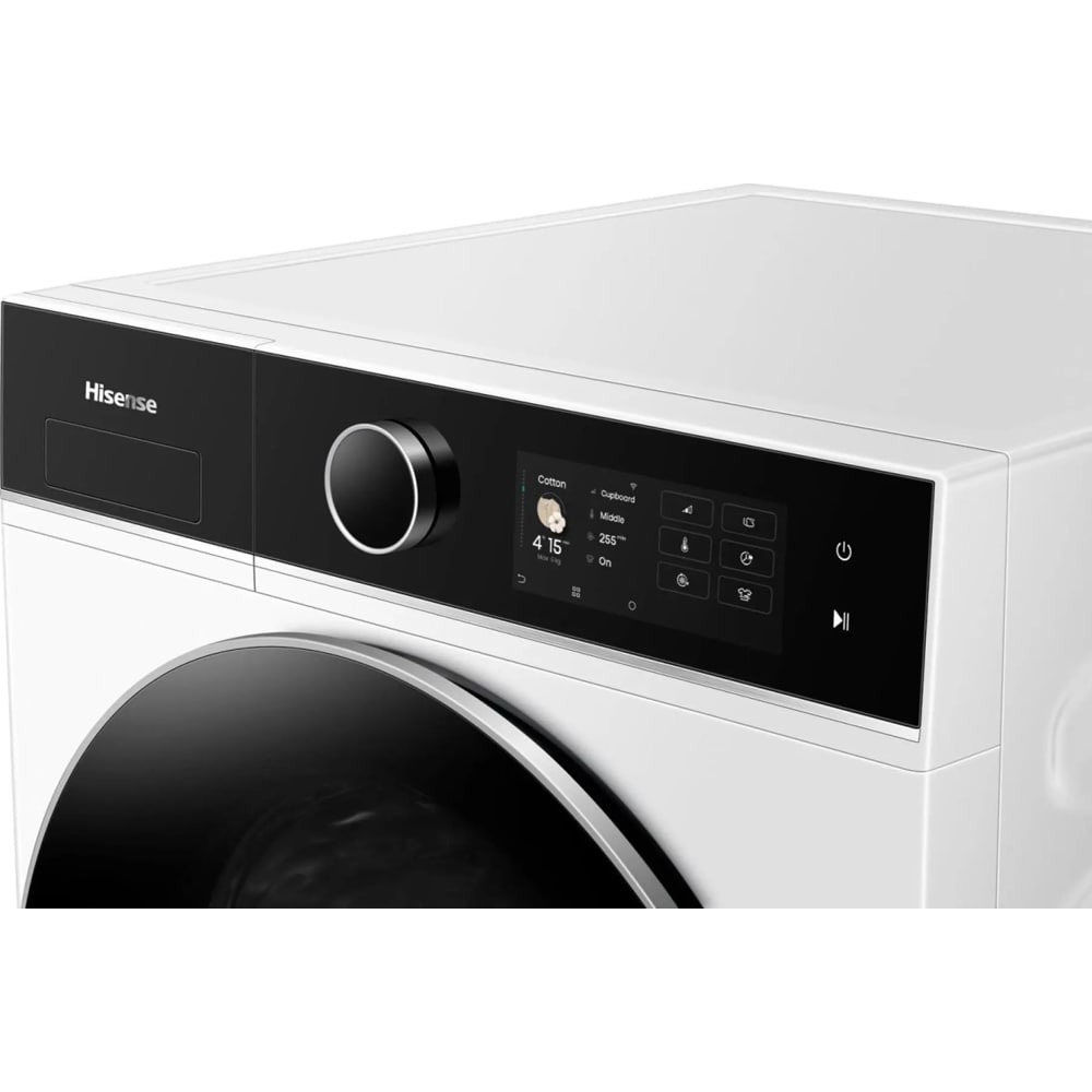 Uscator de rufe HISENSE DH5I904BWBC, Pompa de caldura, 9 kg, 18 programe, Clasa B, Wi-Fi, alb