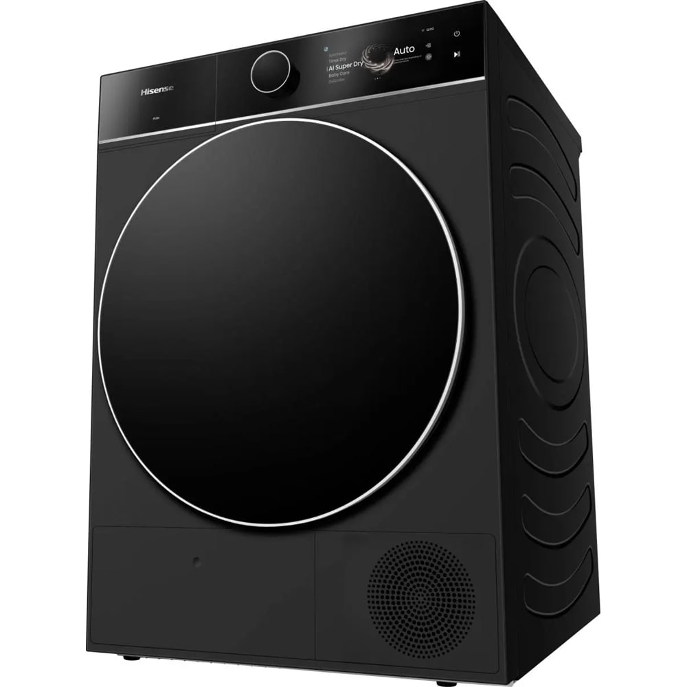 Uscator de rufe HISENSE DH7I108BBAB1, Pompa de caldura, 10 kg, 20 programe, Clasa A, Wi-Fi, negru