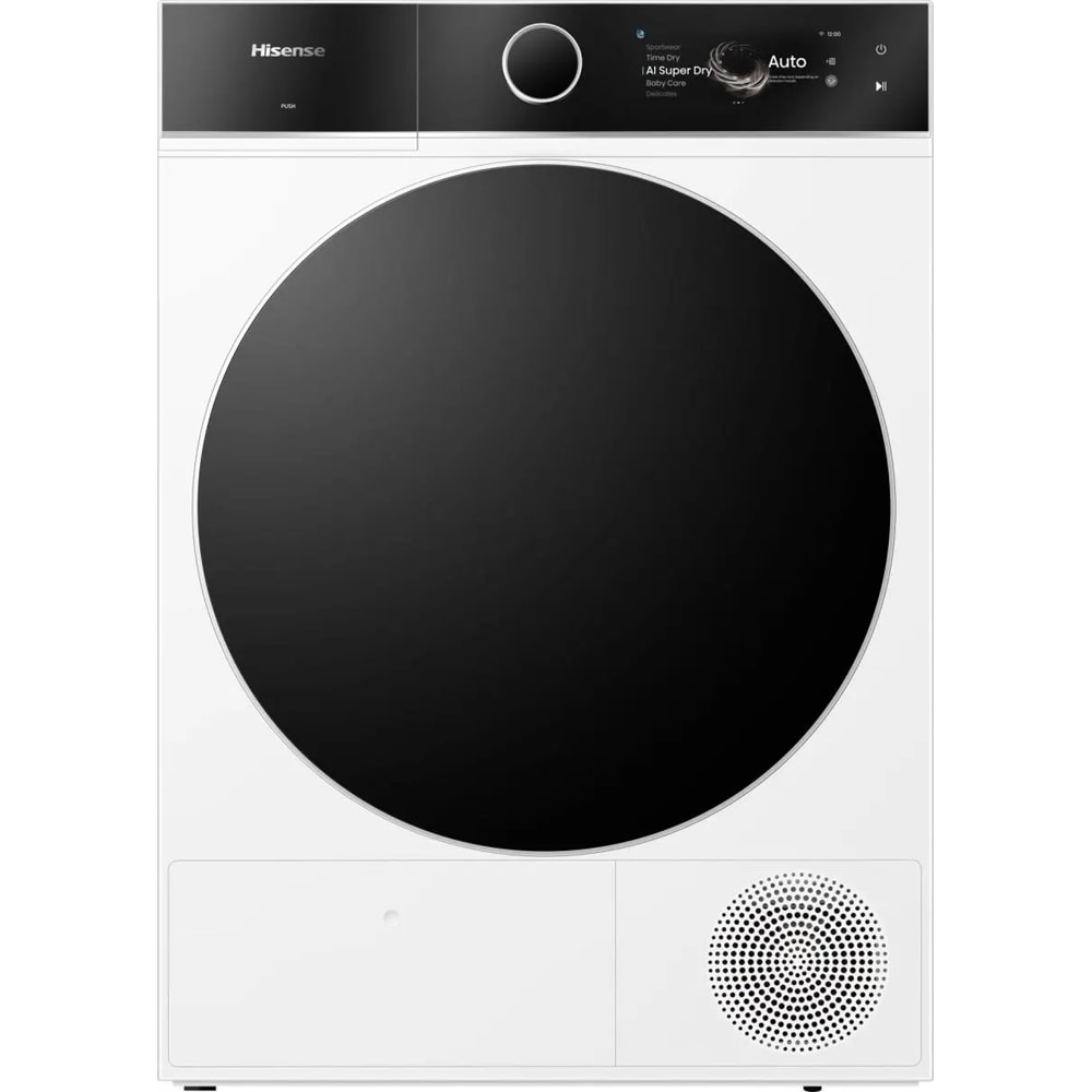 Uscator de rufe HISENSE DH7I108BWAB1, Pompa de caldura, 10 kg, 20 programe, Clasa A, alb
