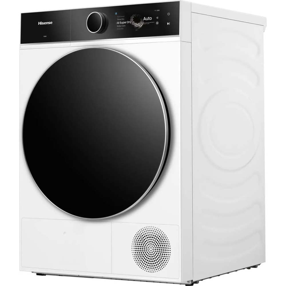Uscator de rufe HISENSE DH7I108BWAB1, Pompa de caldura, 10 kg, 20 programe, Clasa A, alb
