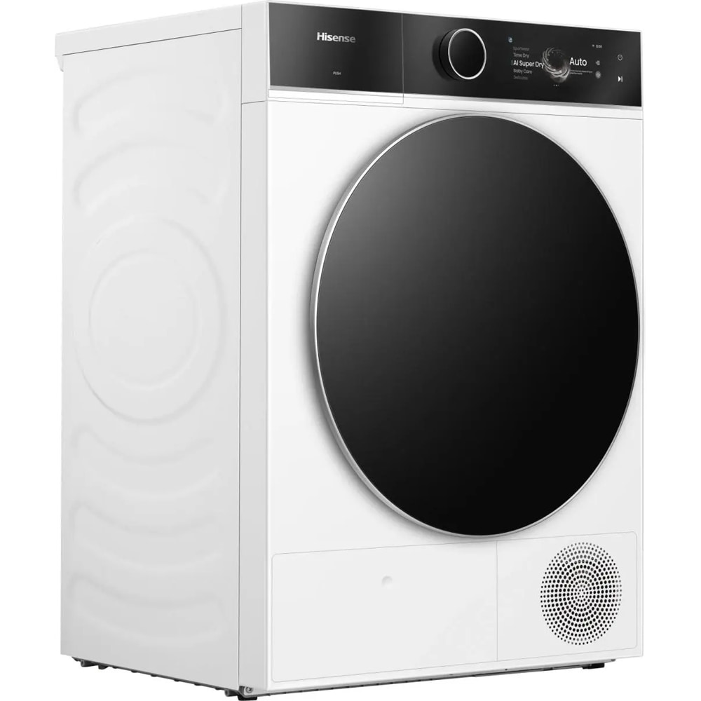 Uscator de rufe HISENSE DH7I108BWAB1, Pompa de caldura, 10 kg, 20 programe, Clasa A, alb