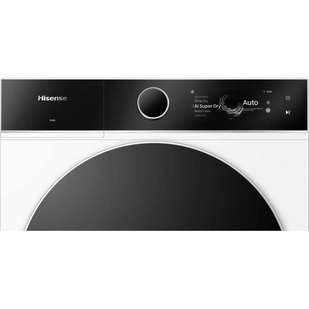 Uscator de rufe HISENSE DH7I108BWAB1, Pompa de caldura, 10 kg, 20 programe, Clasa A, alb