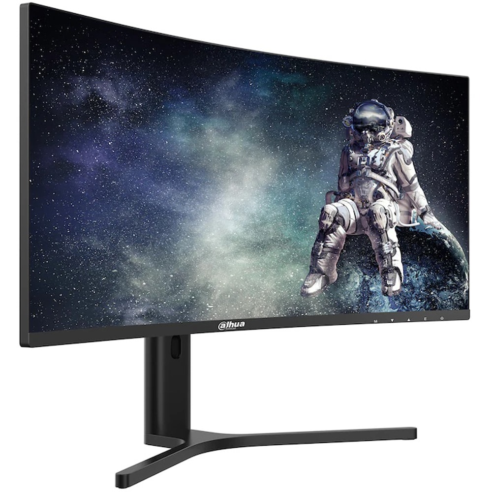 Monitor Gaming curbat LED VA Dahua LM34-E330CA, 34", WQHD, 200Hz, Adaptive Sync, HDR10, negru