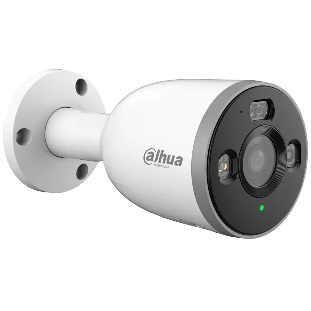 Camera IP Wireless exterior DAHUA Bullet DH-IPC-F5DP-PV-0280B, 5MP, 1620p, IP67, IR, Detectie AI, alb