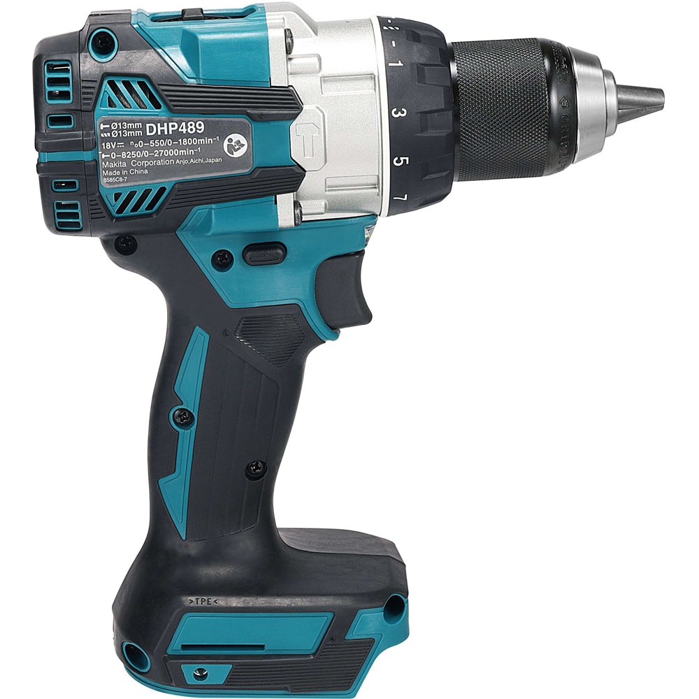 Masina de gaurit si insurubat cu percutie MAKITA DHP489Z, 18V, 1800rpm, 73Nm
