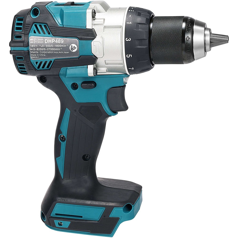 Masina de gaurit si insurubat cu percutie MAKITA DHP489Z, 18V, 1800rpm, 73Nm