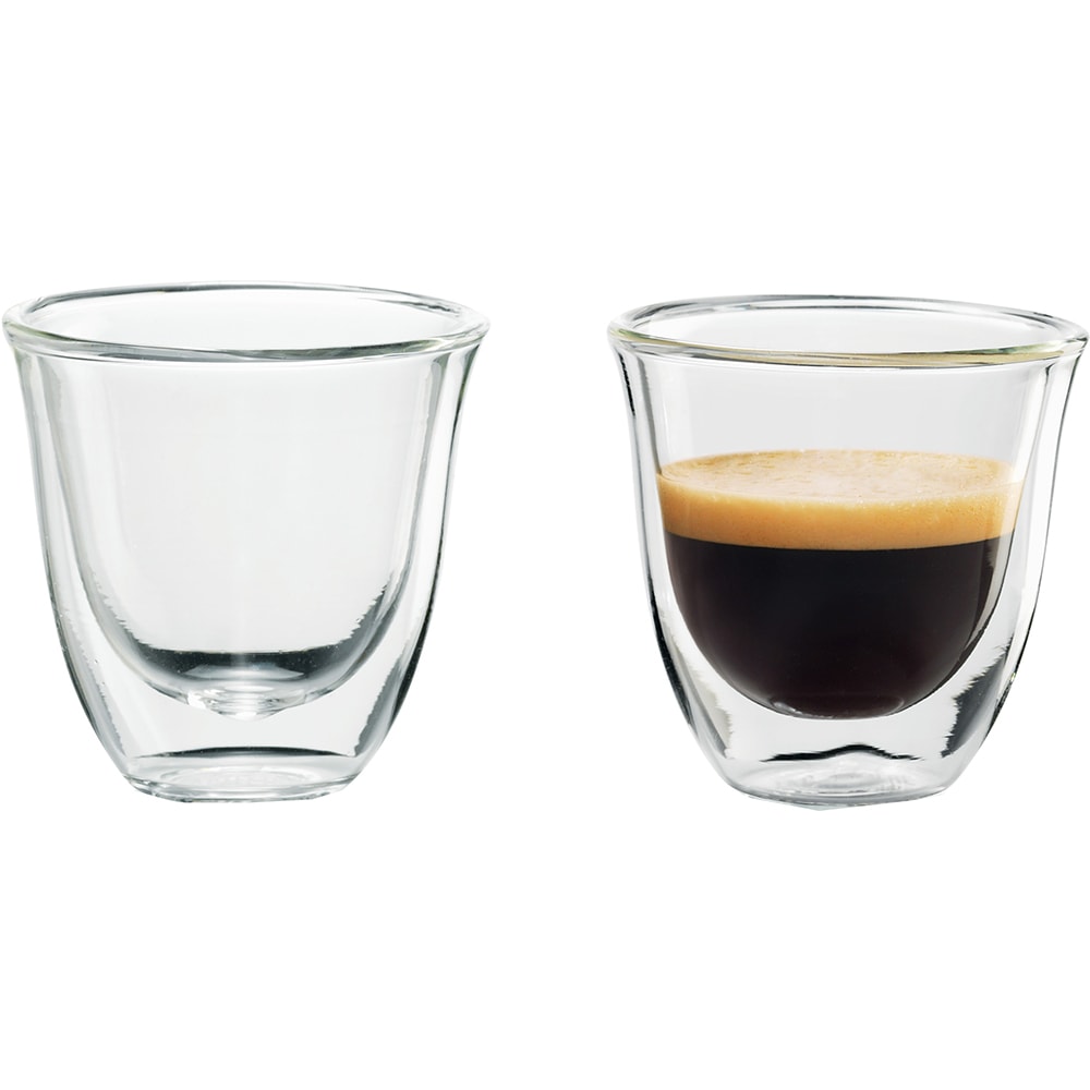 Set pahare espresso DELONGHI DIVESPRESSO, 2 piese, 90 ml, sticla