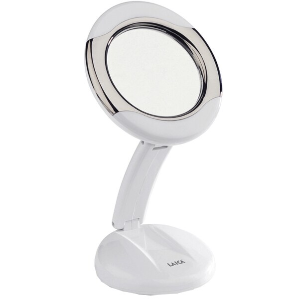Oglinda cosmetica cu iluminare LAICA MD6051, 12.5cm, alb