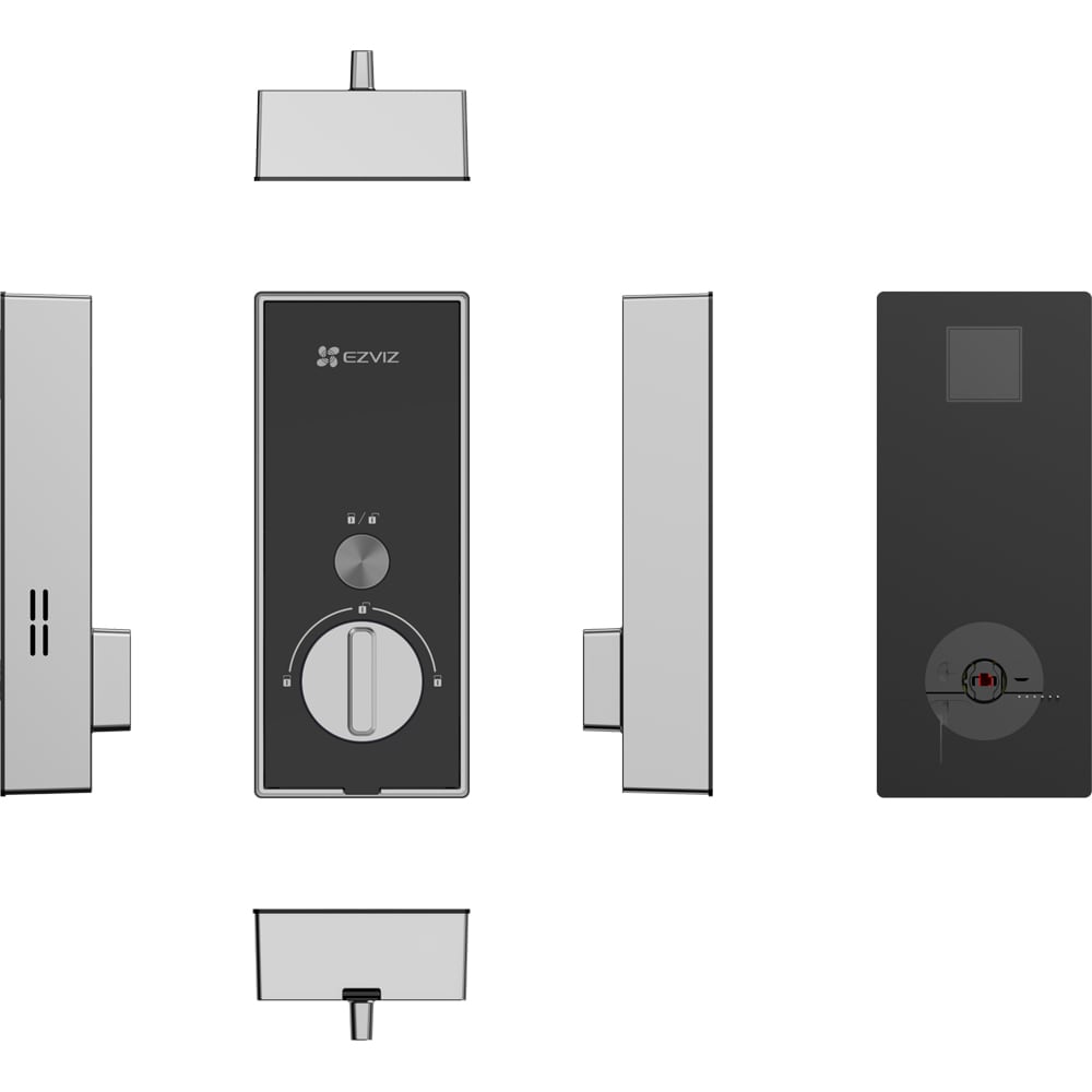 Yala inteligenta EZVIZ DL03, WiFi, sonerie incorporata, negru