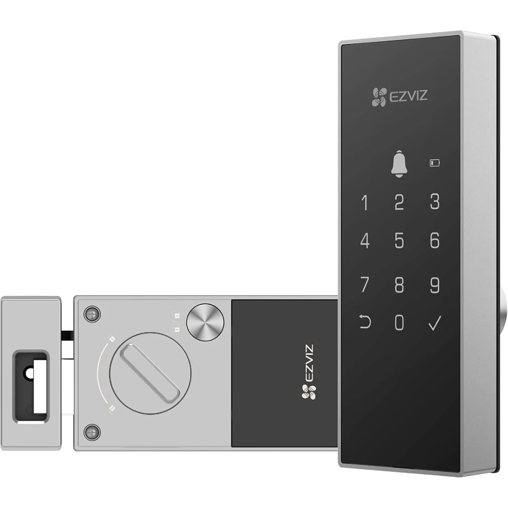 Yala inteligenta EZVIZ DL03, WiFi, sonerie incorporata, negru