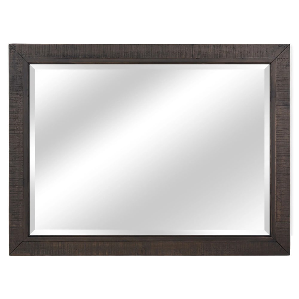 Oglinda decorativa Nixon, 112 x 76 cm, maro inchis
