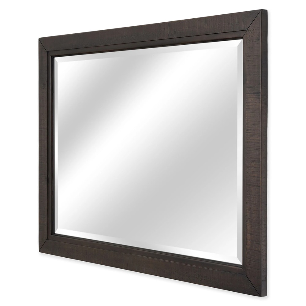 Oglinda decorativa Nixon, 112 x 76 cm, maro inchis