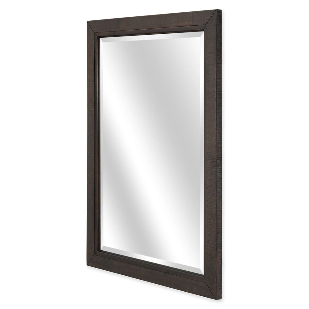 Oglinda decorativa Nixon, 112 x 76 cm, maro inchis