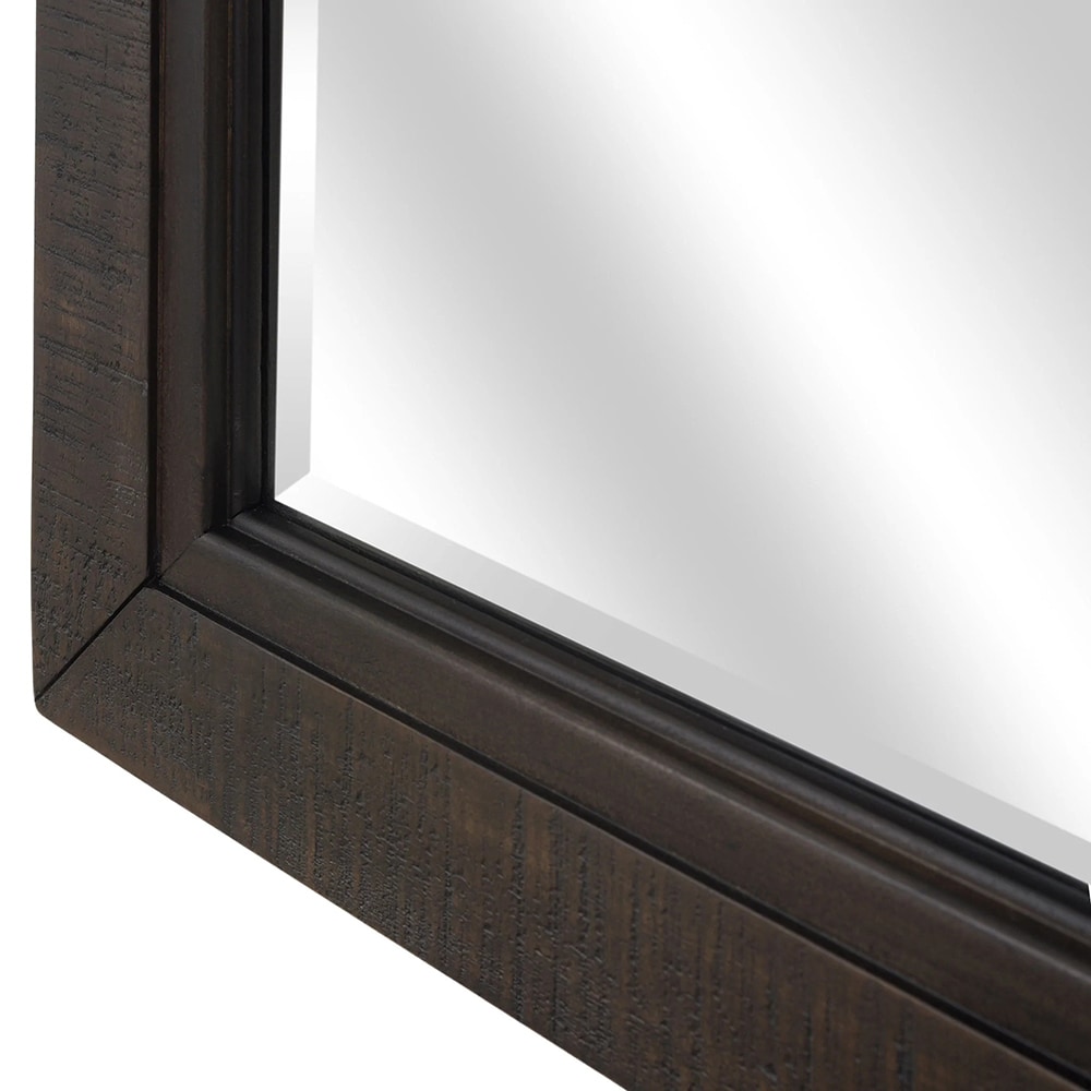Oglinda decorativa Nixon, 112 x 76 cm, maro inchis