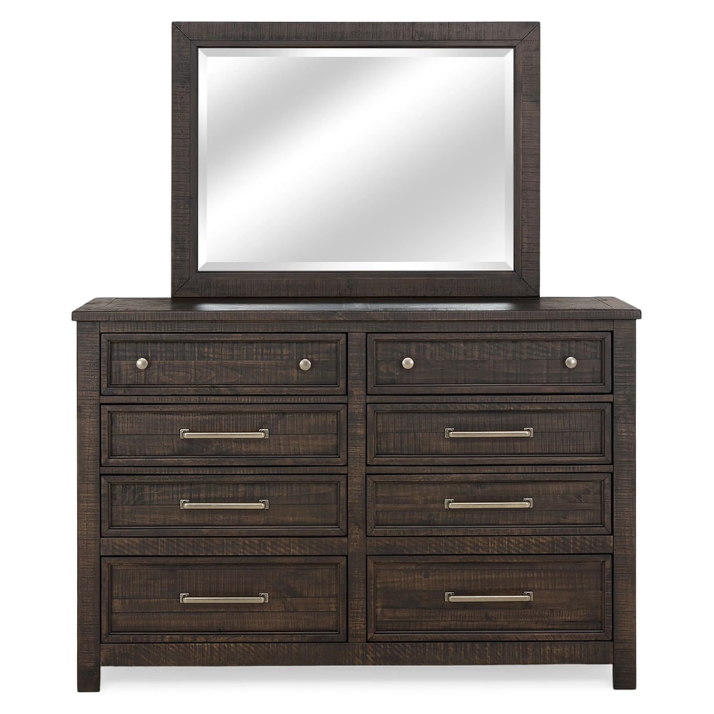 Oglinda decorativa Nixon, 112 x 76 cm, maro inchis