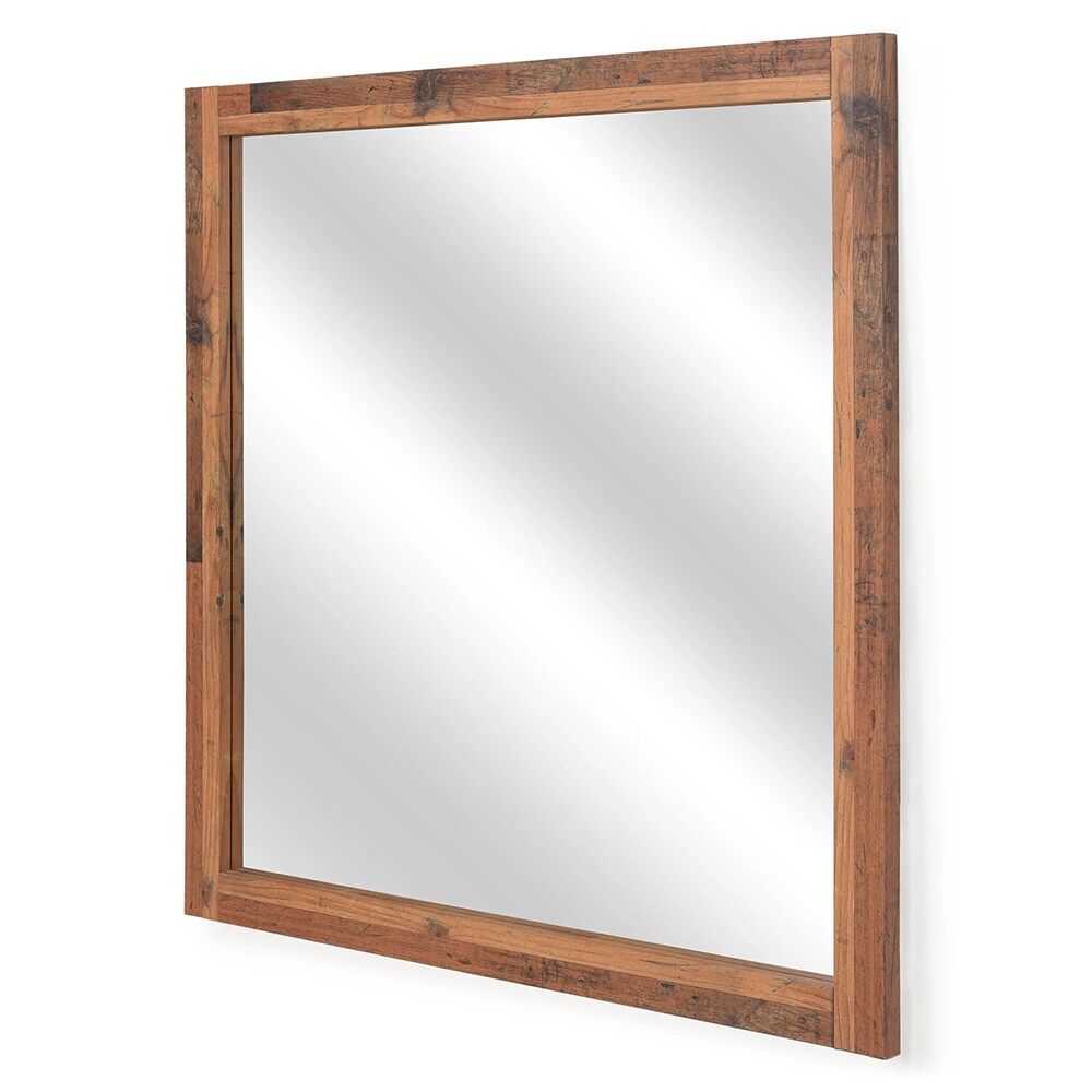 Oglinda decorativa Denzzel, 101 x 101 cm, stejar