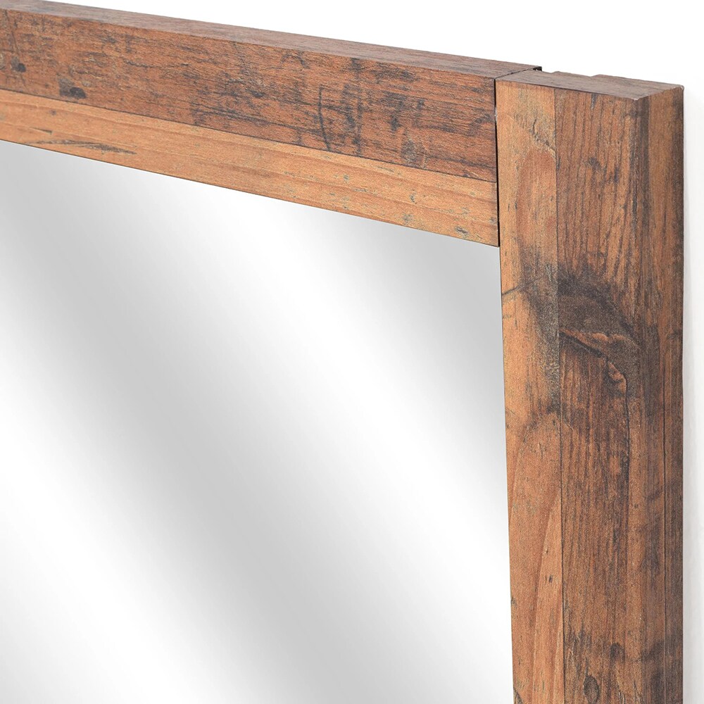 Oglinda decorativa Denzzel, 101 x 101 cm, stejar