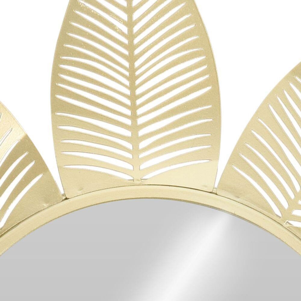 Oglinda decorativa KI Sunflower, D 55 cm, auriu