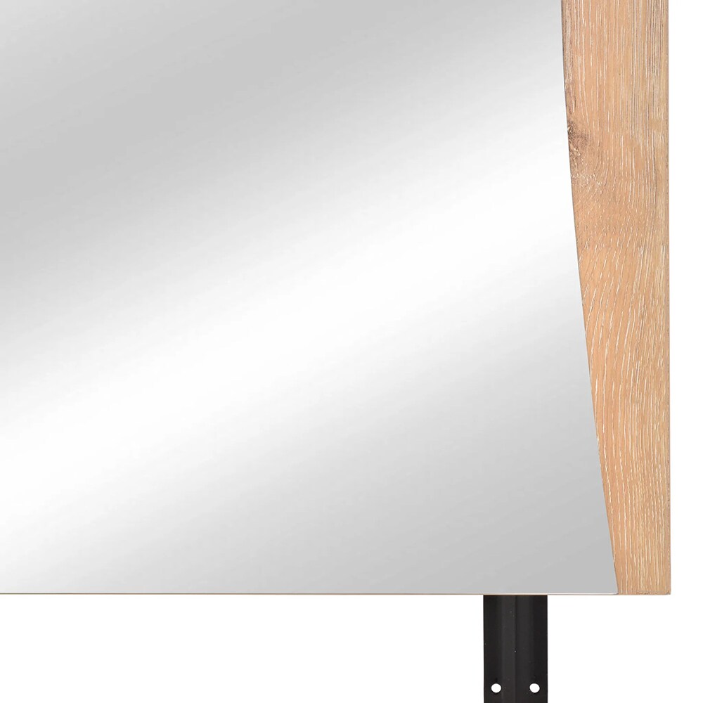 Oglinda decorativa Carly, 85 x 82 cm, bej